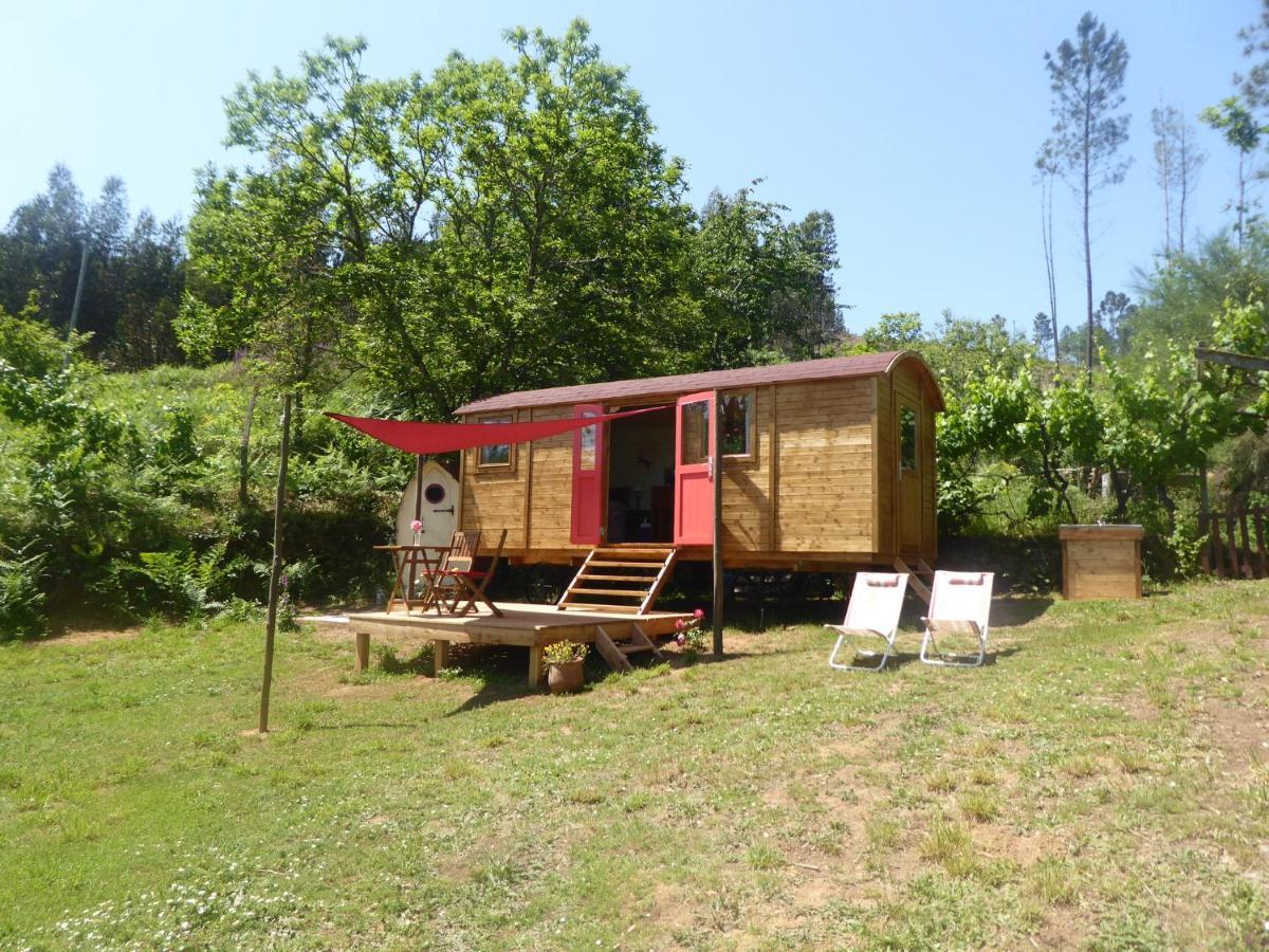 Rosa The Cosy Cabin - Gypsy Wagon - Shepherds Hut, River Views Off-Grid Eco Living Педроган-Гранде Екстер'єр фото