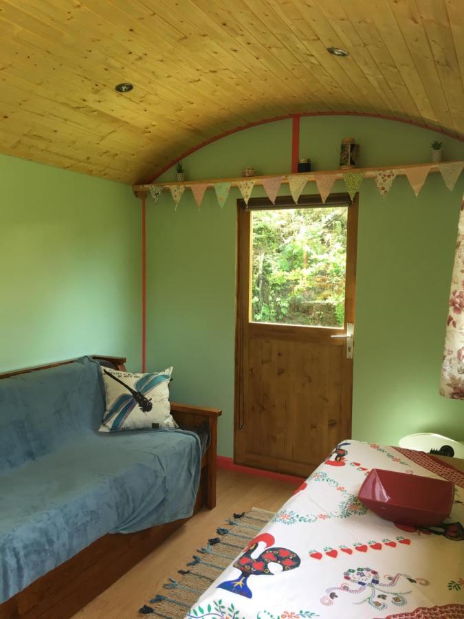 Rosa The Cosy Cabin - Gypsy Wagon - Shepherds Hut, River Views Off-Grid Eco Living Педроган-Гранде Екстер'єр фото